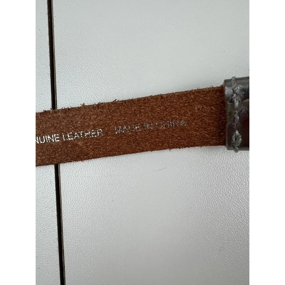 J. Jill  Silver Leather Wrap  Adjustable M/L Belt Approx 3/4 